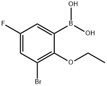 3-Bromo-2-ethoxy-5-fluorophenylboronicacid Structure