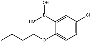 2-BUTOXY-5-CHLOROPHENYLBORONIC ACID Structure