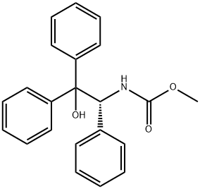 (R)-(+)-N-CARBOMETHOXY-2-AMINO-1,1,2-TRIPHENYLETHANOL Struktur