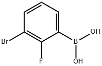 3-溴-2-氟苯硼酸, 352535-97-8, 结构式