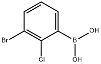 3-溴-2-氯苯硼酸,352535-98-9,结构式