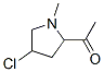 Ethanone, 1-(4-chloro-1-methyl-2-pyrrolidinyl)- (9CI) Structure