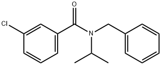 N-苄基-3-氯-N-异丙基苯甲酰胺, 35256-87-2, 结构式