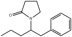 1-[1-[ベンジル]ブチル]ピロリジン-2-オン 化学構造式