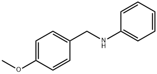 N-フェニル-4-メトキシベンジルアミン 化学構造式