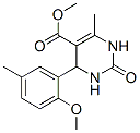5-Pyrimidinecarboxylicacid,1,2,3,4-tetrahydro-4-(2-methoxy-5-methylphenyl)-6-methyl-2-oxo-,methylester(9CI) 结构式