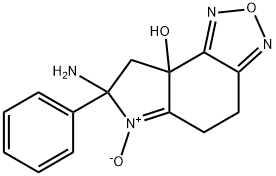 8aH-Pyrrolo[3,2-e]-2,1,3-benzoxadiazol-8a-ol,7-amino-4,5,7,8-tetrahydro-7-phenyl-,6-oxide(9CI) 结构式