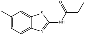 Propanamide, N-(6-methyl-2-benzothiazolyl)- (9CI),352687-09-3,结构式