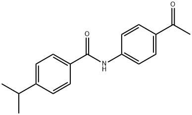 N-(4-acetylphenyl)-4-isopropylbenzamide 结构式