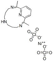 nickel(II) (2,12-dimethyl-3,7,11,17-tetraazabicyclo(11.3.1)heptadeca-1(17),2,11,13,15-pentaene) perchlorate 化学構造式