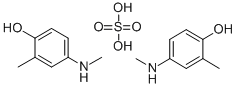 bis[(4-hydroxy-m-tolyl)(methyl)ammonium] sulphate,35271-57-9,结构式