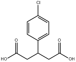 3-(4-Chlorophenyl)glutaric acid  Struktur