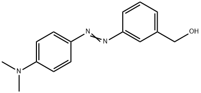 (3-((4-(二甲氨基)苯基)二氮烯基)苯基)甲醇,35282-69-0,结构式