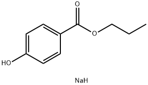 Sodium propylparaben Struktur