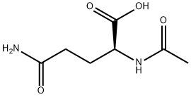 N-アセチル-L-グルタミン 化学構造式