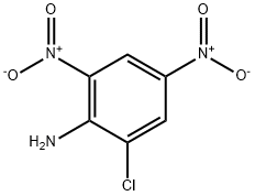 6-クロロ-2,4-ジニトロアニリン 化学構造式