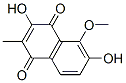 3,6-Dihydroxy-5-methoxy-2-methyl-1,4-naphthalenedione Struktur