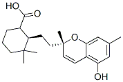 (2R)-2-[2-[(2S)-5-Hydroxy-2,7-dimethyl-2H-1-benzopyran-2-yl]ethyl]-3,3-dimethylcyclohexanecarboxylic acid Structure