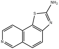 Thiazolo[5,4-f]isoquinolin-2-amine (9CI) Struktur