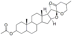 23-Oxospirostan-3-yl acetate Struktur