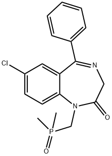 膦西泮 结构式