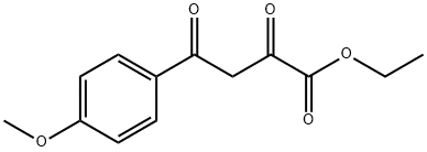 4-(4-メトキシフェニル)-2,4-ジオキソブタン酸エチル 化学構造式