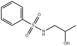N-(2-Hydroxypropyl)benzenesulphonamide Structure