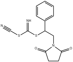 BENZYL [(2,5-DIOXOPYRROLIDIN-1-YL)METHYL]CYANOCARBONIMIDODITHIOATE 结构式