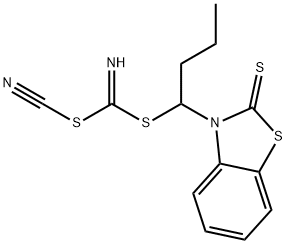 PROPYL [(2-THIOXOBENZO[D]THIAZOL-3(2H)-YL)METHYL] CYANOCARBONIMIDODITHIOATE 结构式
