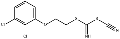 [(2,3-DICHLOROPHENOXY)METHYL] METHYL CYANOCARBONIMIDODITHIOATE Structure