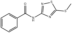 N-(5-METHYLTHIO-1,2,4-THIADIAZOL-3-YL)BENZAMIDE Structure