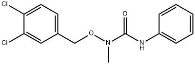 1-(3,4-DICHLOROBENZYLOXY)-1-METHYL-3-PHENYLUREA Struktur