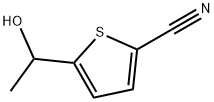 2-Thiophenecarbonitrile, 5-(1-hydroxyethyl)- (9CI) Structure