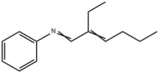 N-(2-Ethyl-2-hexenylidene)benzenamine Structure