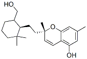 (2S)-2-[2-[(1R)-6-Hydroxymethyl-2,2-dimethylcyclohexyl]ethyl]-2,7-dimethyl-2H-1-benzopyran-5-ol Struktur