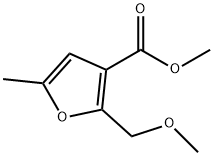 2-Methoxymethyl-5-methyl-3-furancarboxylic acid methyl ester Structure