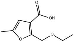 2-Ethoxymethyl-5-methyl-3-furancarboxylic acid Structure