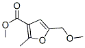 5-(Methoxymethyl)-2-methyl-3-furancarboxylic acid methyl ester Structure