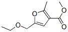5-(Ethoxymethyl)-2-methyl-3-furancarboxylic acid methyl ester Structure