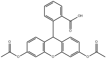 ジアセチルジヒドロフルオレセイン 化学構造式