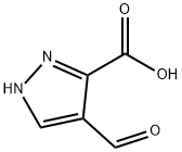 4-甲酰-1H-吡唑-5-羧酸, 35344-94-6, 结构式