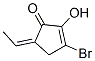 2-Cyclopenten-1-one,3-bromo-5-ethylidene-2-hydroxy-,(5Z)-(9CI) Struktur