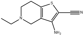 Thieno[3,2-c]pyridine-2-carbonitrile, 3-amino-5-ethyl-4,5,6,7-tetrahydro- (9CI) Struktur