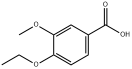 3-メトキシ-4-エトキシ安息香酸 化学構造式