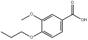 3-甲氧基-4-丙氧基-苯甲酸 结构式