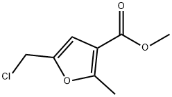 5-(氯甲基)-2-甲基呋喃-3-甲酸甲酯, 35351-32-7, 结构式