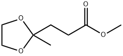 3-(2-Methyl-1,3-dioxolane-2-yl)propionic acid methyl ester Structure