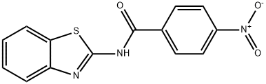 N-(ベンゾチアゾール-2-イル)-4-ニトロベンズアミド 化学構造式