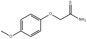 2-(4-甲氧基苯氧基)硫代乙酰胺, 35370-92-4, 结构式