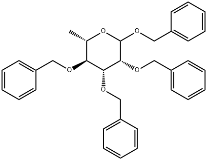 1,2,3,4-Tetra-O-benzyl-L-rhamnopyranoside,353754-90-2,结构式